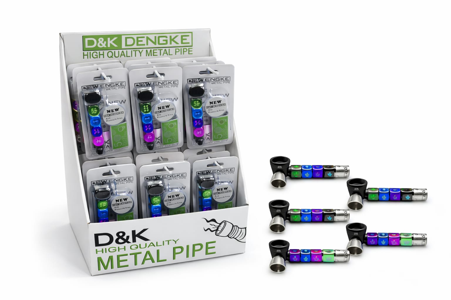 D&K Metallpfeife farbig